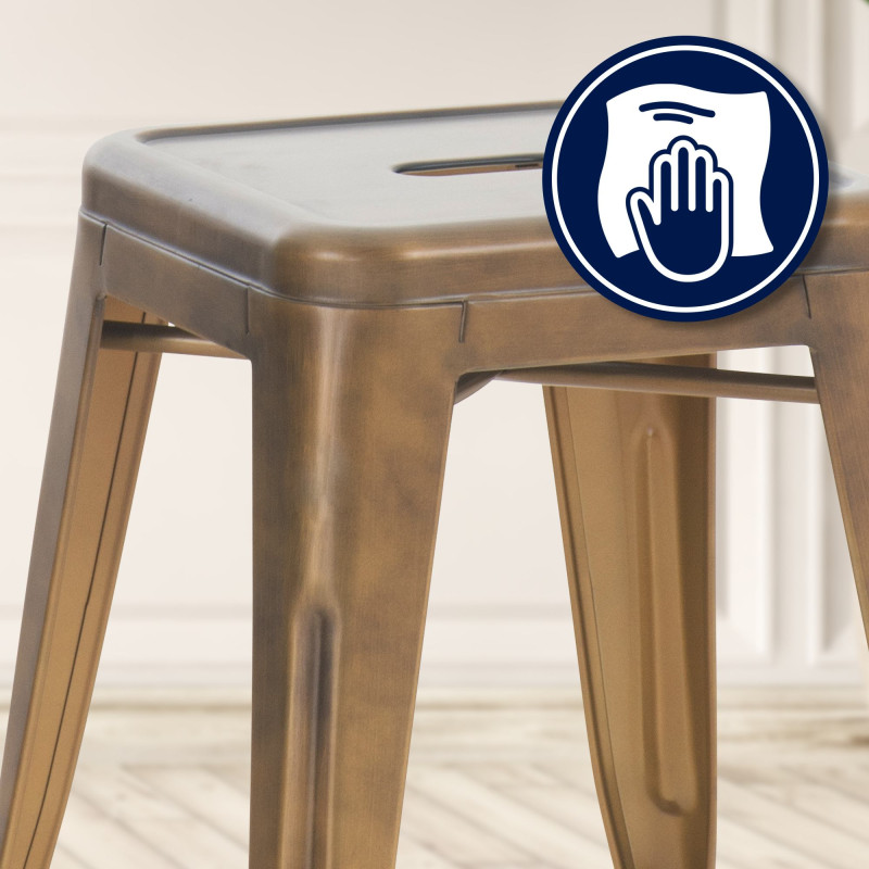 Tabouret doré Armin