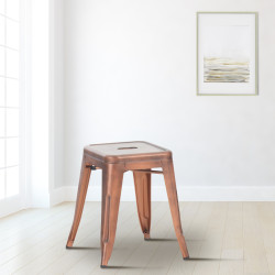 Tabouret Armin en cuivre