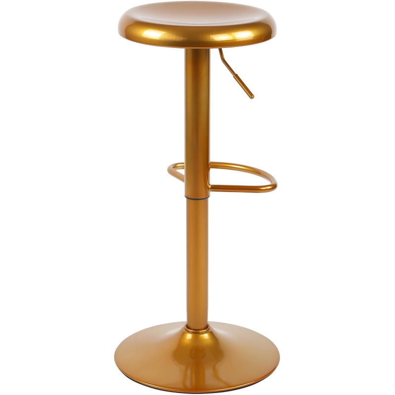 Conjunto de 2 banquetas de bar Williston douradas