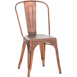 Chaise Benedict en cuivre