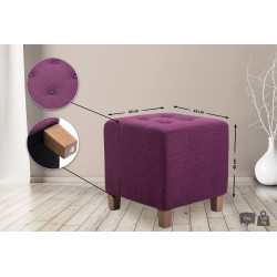 Tabouret Pharaon, violet clair antique