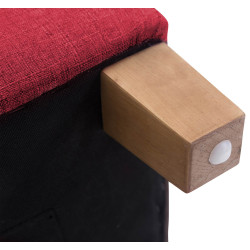 Tabouret Pharaon, rouge clair antique