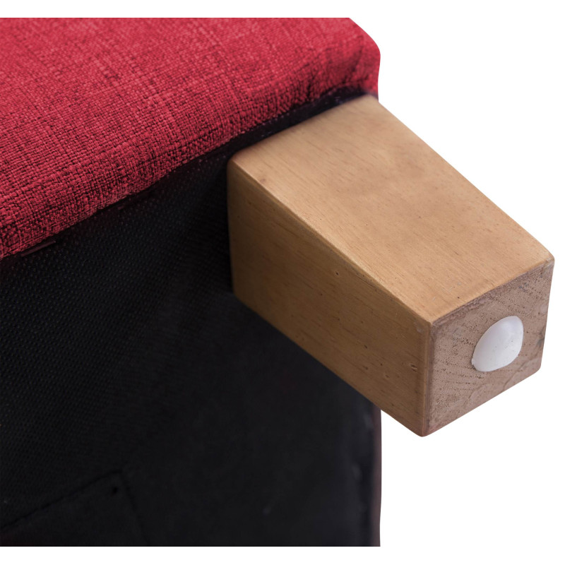 Tabouret Pharaon, rouge clair antique