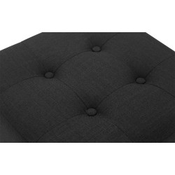 Tabouret Pharaon, noir clair antique