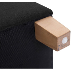 Tabouret Pharaon, noir clair antique