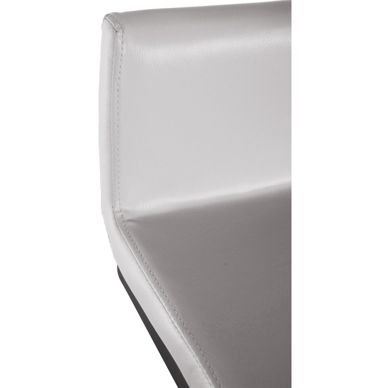 Ensemble de 2 tabourets de bar Newport B, similicuir, blanc