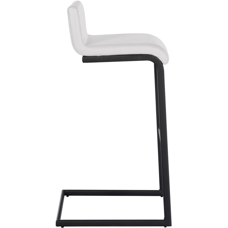 Ensemble de 2 tabourets de bar Newport B, similicuir, blanc