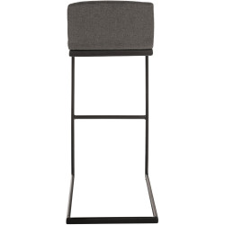 Ensemble de 2 tabourets de bar Newport B, tissu gris foncé