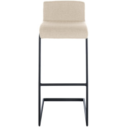 Set di 2 sgabelli da bar Newport B, tessuto crema