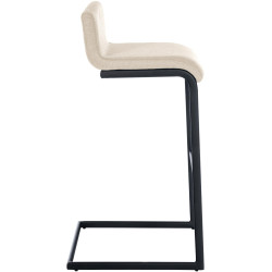 Set di 2 sgabelli da bar Newport B, tessuto crema