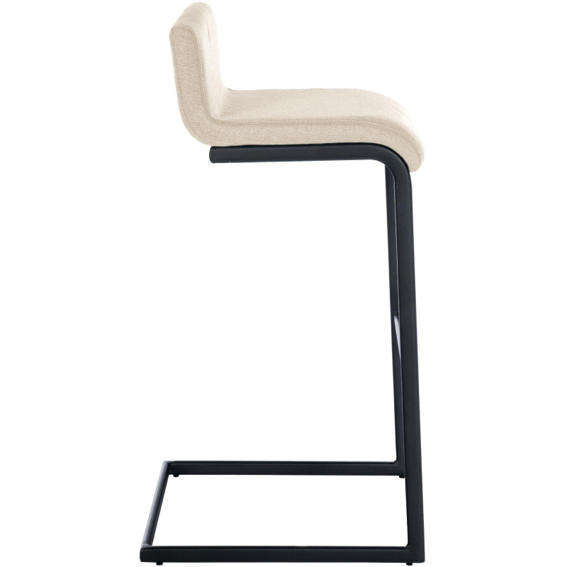 Set di 2 sgabelli da bar Newport B, tessuto crema