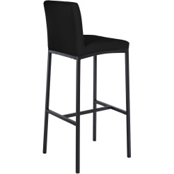 Set di 2 sgabelli da bar Freeport in similpelle B nero