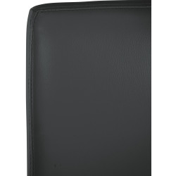 Ensemble de 2 tabourets de bar Freeport en similicuir gris foncé