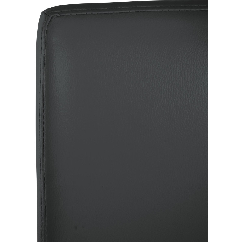 Ensemble de 2 tabourets de bar Freeport en similicuir gris foncé