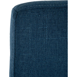 Juego de 2 taburetes de bar Freeport tapizados en tela azul B