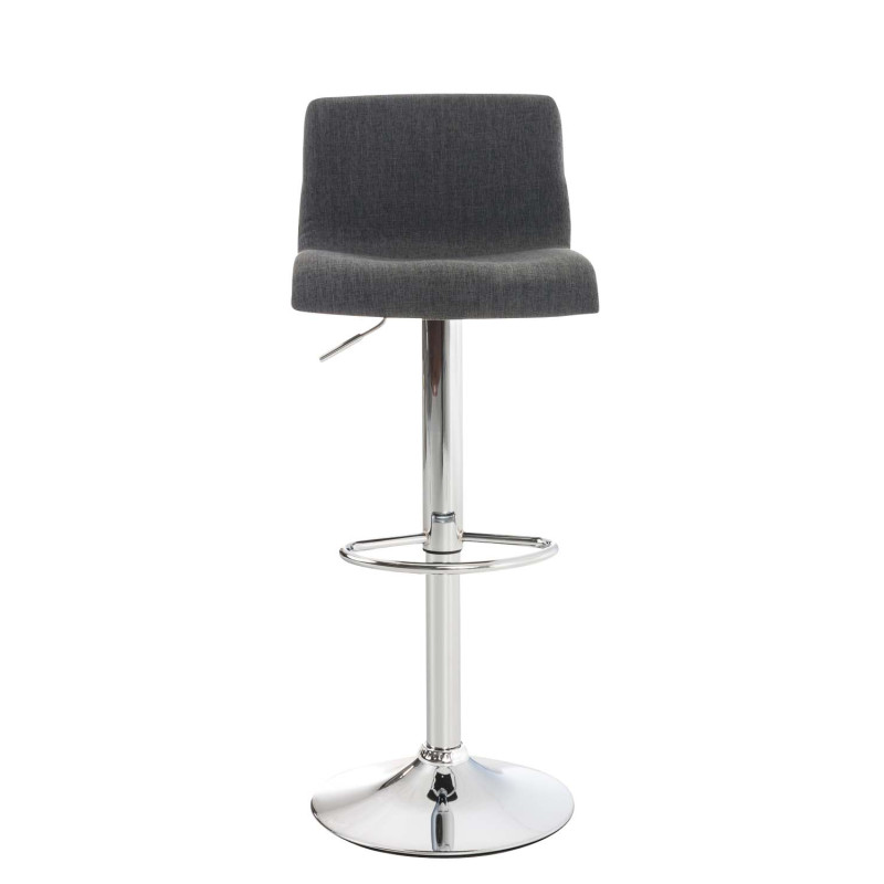 Tabouret de bar Hoover tissu C gris foncé