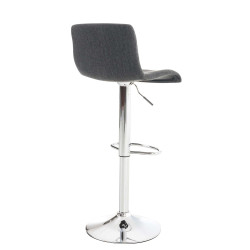 Tabouret de bar Hoover tissu C gris foncé