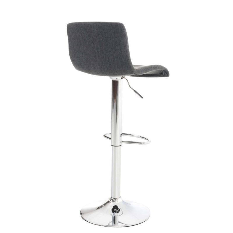 Tabouret de bar Hoover tissu C gris foncé