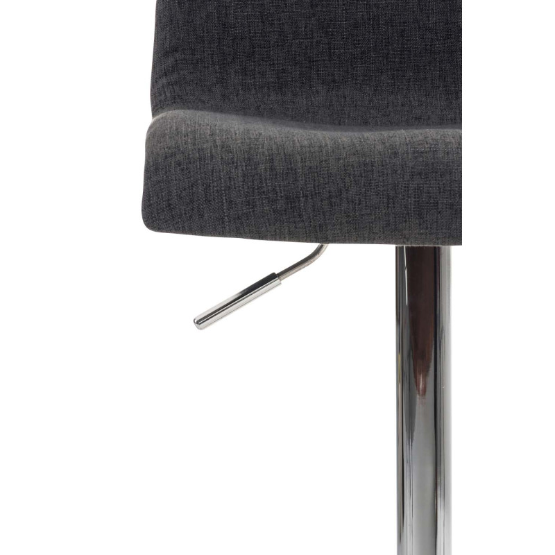 Tabouret de bar Hoover tissu C gris foncé