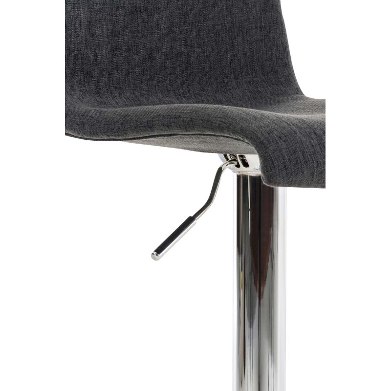 Tabouret de bar Hoover tissu C gris foncé