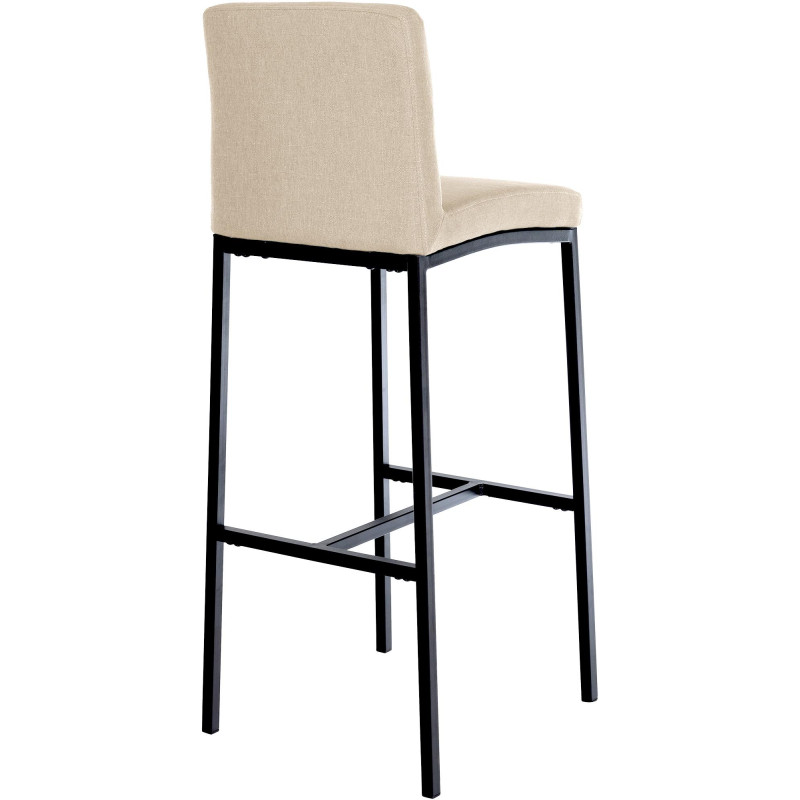 Ensemble de 2 tabourets de bar Freeport en tissu crème B