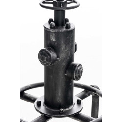 Set di 2 sgabelli da bar Lumos, legno argento anticato