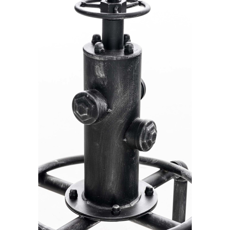 Set di 2 sgabelli da bar Lumos, legno argento anticato