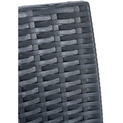 Juego de 4 taburetes de bar Jamaica, gris oscuro