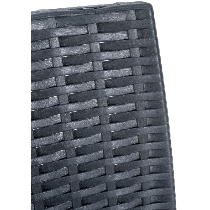 Juego de 4 taburetes de bar Jamaica, gris oscuro