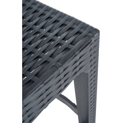 Set di 4 sgabelli da bar Jamaica, grigio scuro