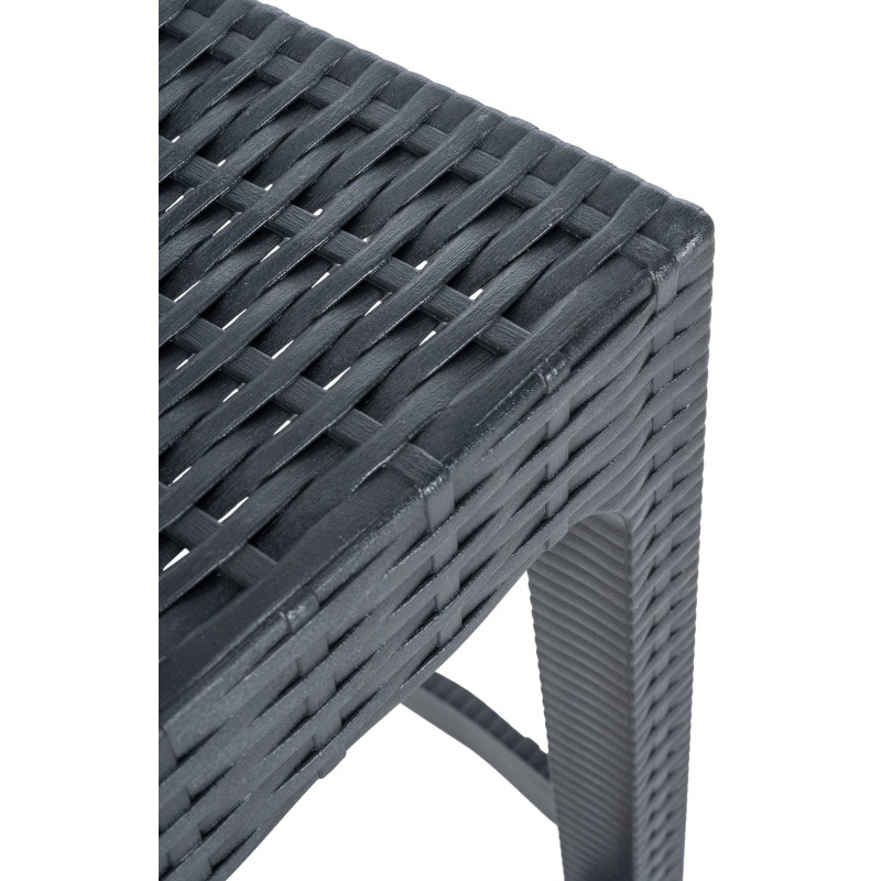 Set di 4 sgabelli da bar Jamaica, grigio scuro