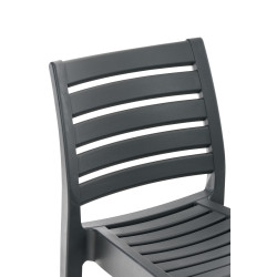 Conjunto de 4 banquetas Ares, cinza escuro