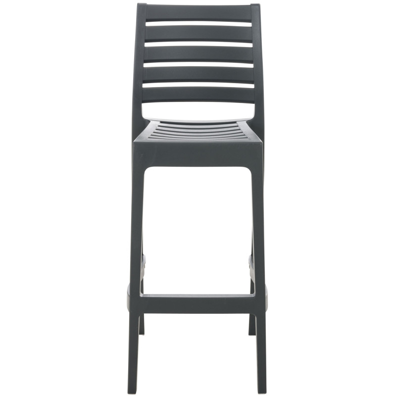 Ensemble de 4 tabourets de bar Ares, gris foncé