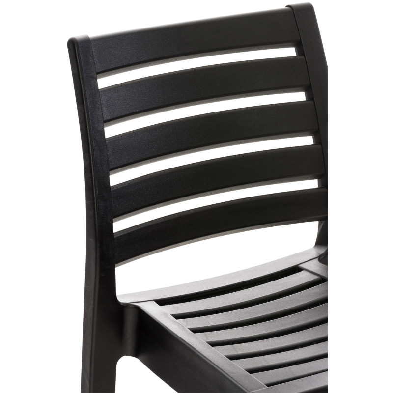 Ensemble de 4 tabourets de bar Ares, noirs