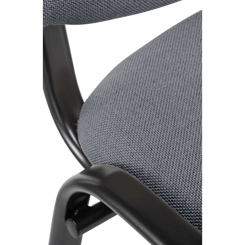 Chaise visiteur Ken en tissu gris