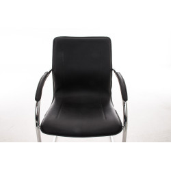 Chaise visiteur Melina noire