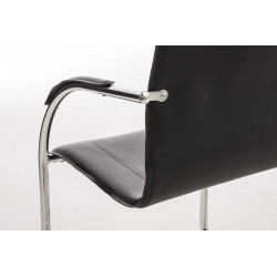Chaise visiteur Melina noire