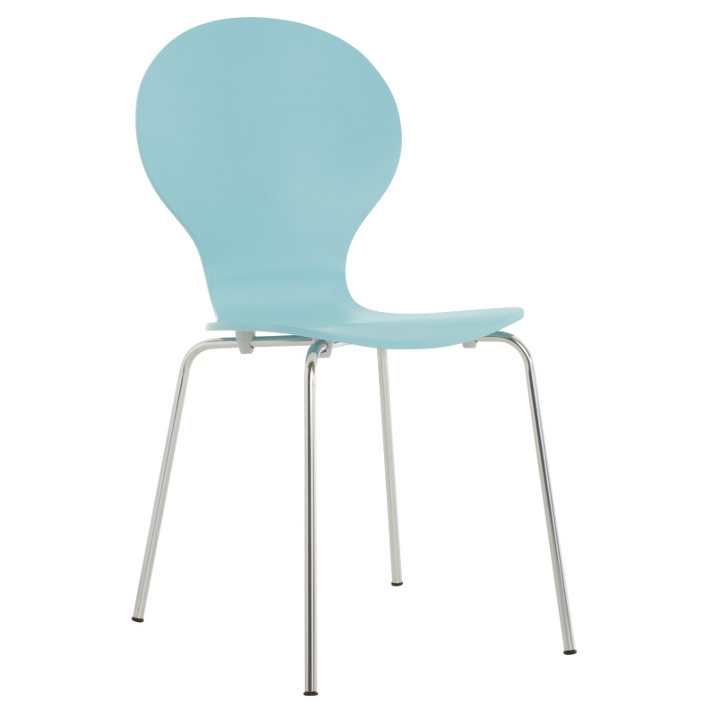 Chaise visiteur Diego bleu clair