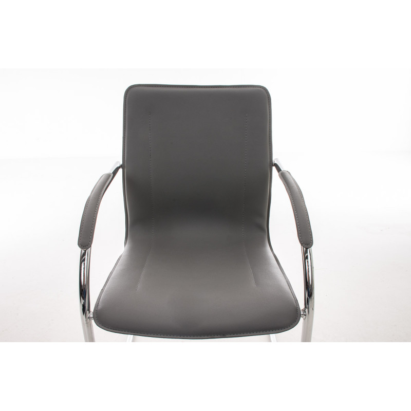 Chaise visiteur Melina grise