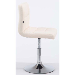 Lot de 2 chaises longues Palma V2 en cuir artificiel crème