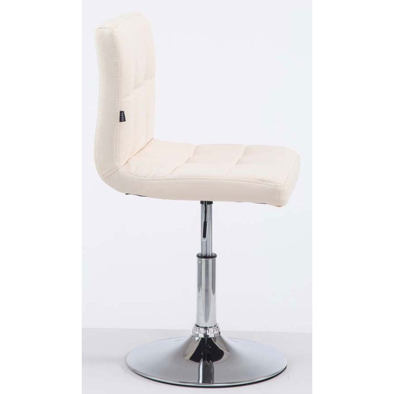 Lot de 2 chaises longues Palma V2 en cuir artificiel crème