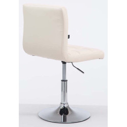 Lot de 2 chaises longues Palma V2 en cuir artificiel crème