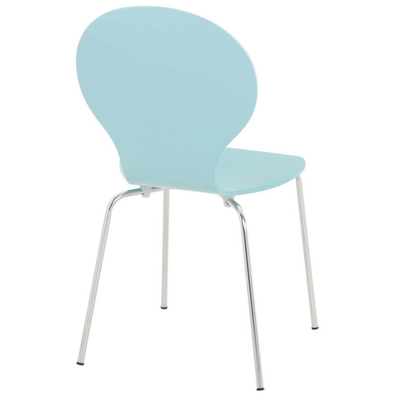 Lot de 2 chaises visiteurs Diego bleu clair