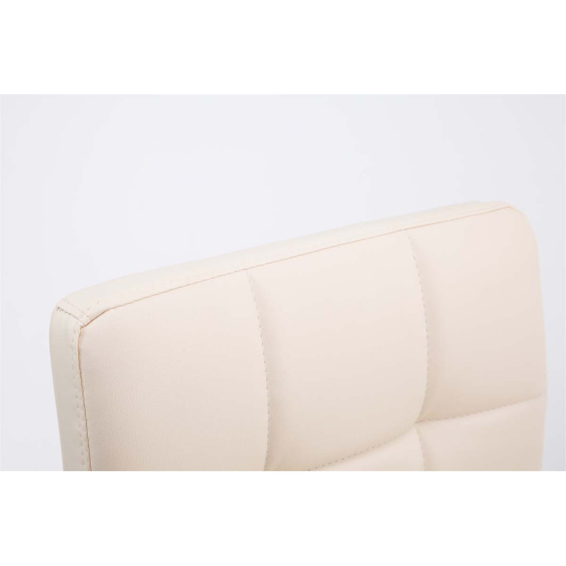 Lot de 2 chaises longues Palma V2 en cuir artificiel crème