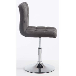 Lot de 2 chaises longues Palma V2 tissu gris foncé