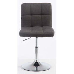 Lot de 2 chaises longues Palma V2 tissu gris foncé