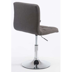 Lot de 2 chaises longues Palma V2 tissu gris foncé