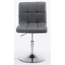 Lot de 2 chaises longues Palma V2 simili cuir gris
