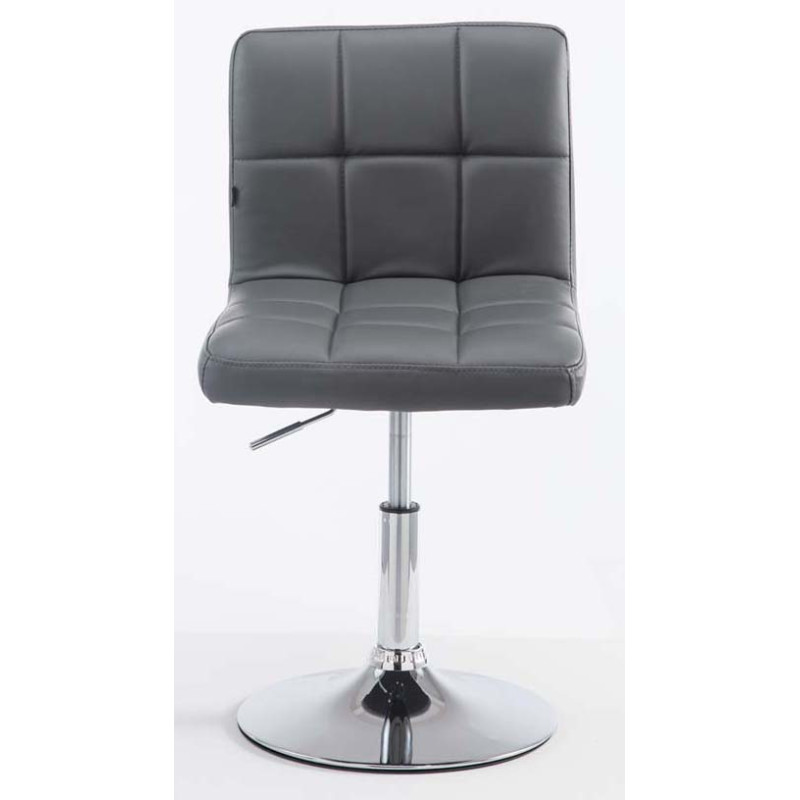 Lot de 2 chaises longues Palma V2 simili cuir gris