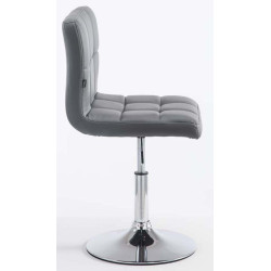Lot de 2 chaises longues Palma V2 simili cuir gris